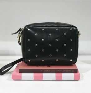 Studded Black Sudded Midi Bag WITHOUT STRAP